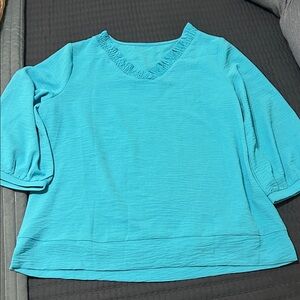 Vibrant Blue Blouse L